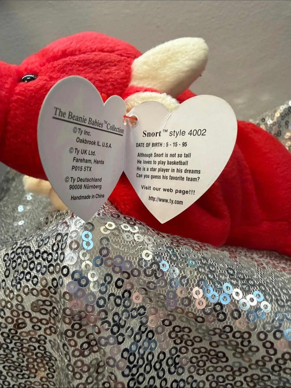 NWT Ty Snort the Bull Beanie Baby!